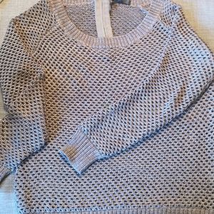 Metallic rose sweater